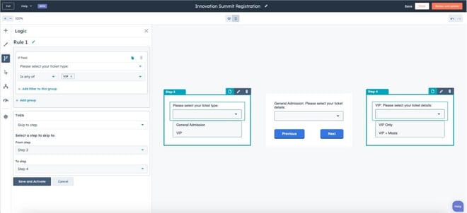HubSpot Conditional Logic Forms guide banner with data-driven form background
