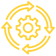 Icon representing HubSpot optimization and growth support