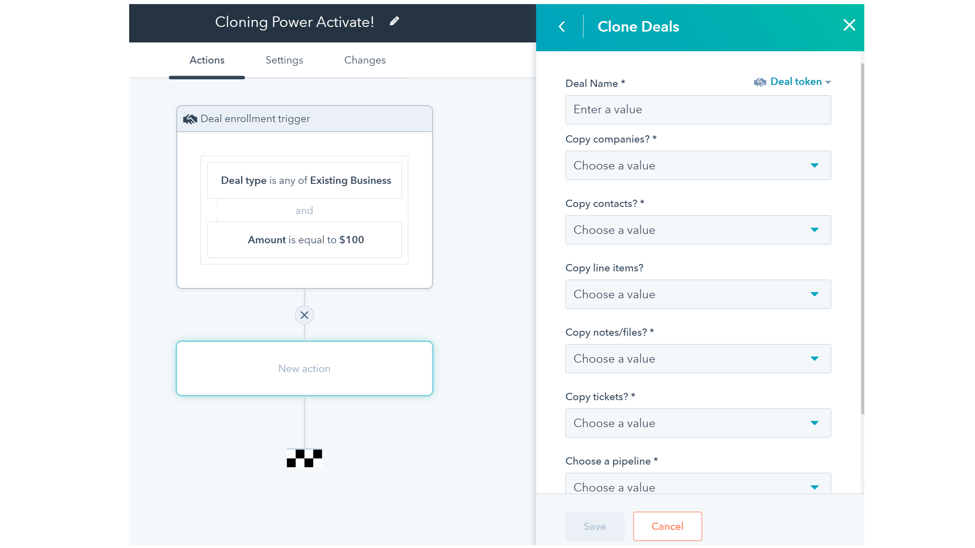 Cloning a Deal with Clone Attack in HubSpot