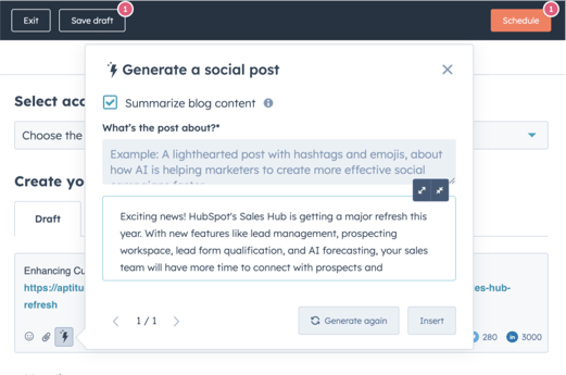 Generate Social Post