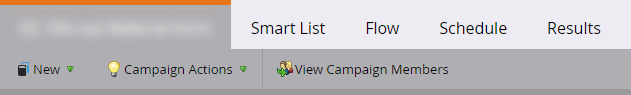 Marketo Flow tab