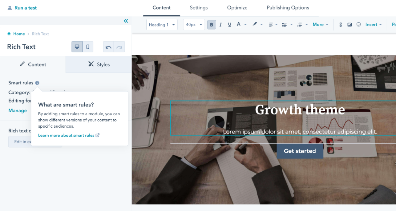 Landing Page