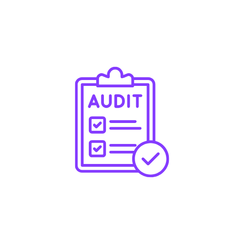 Magnifying glass icon indicating a comprehensive HubSpot system audit