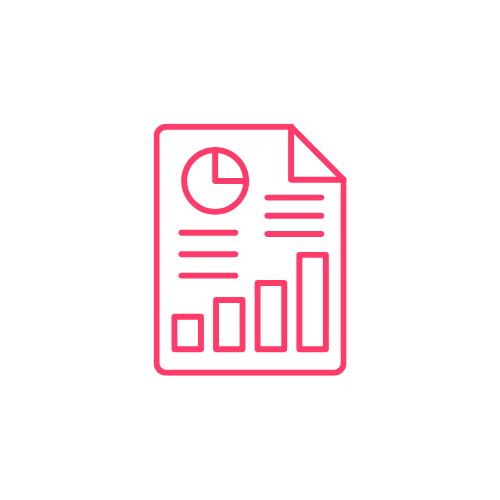Bar chart icon illustrating data and reporting optimization