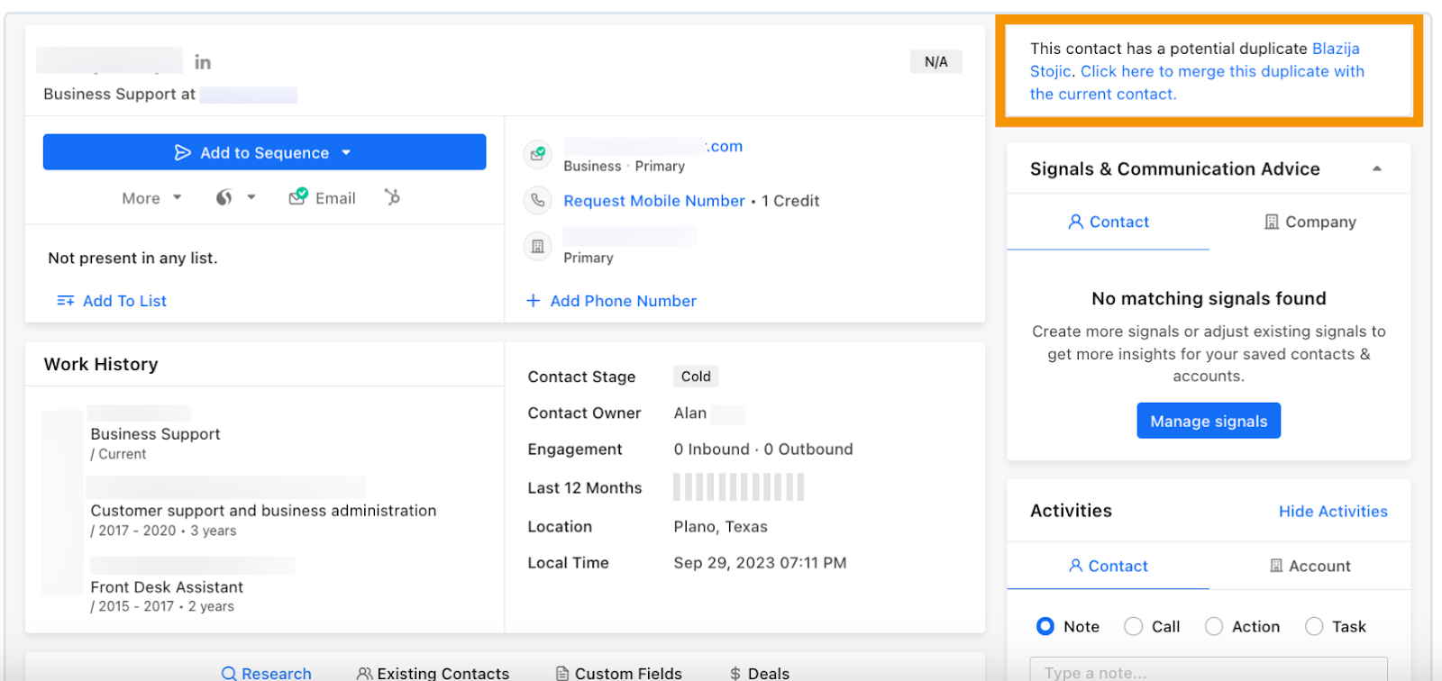 Duplicate Management