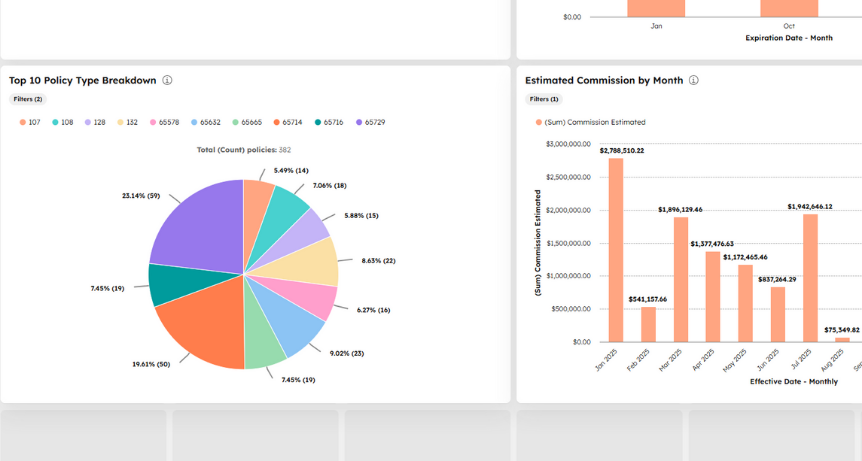 Applied Epic and HubSpot integration diagram showing synced client and policy data