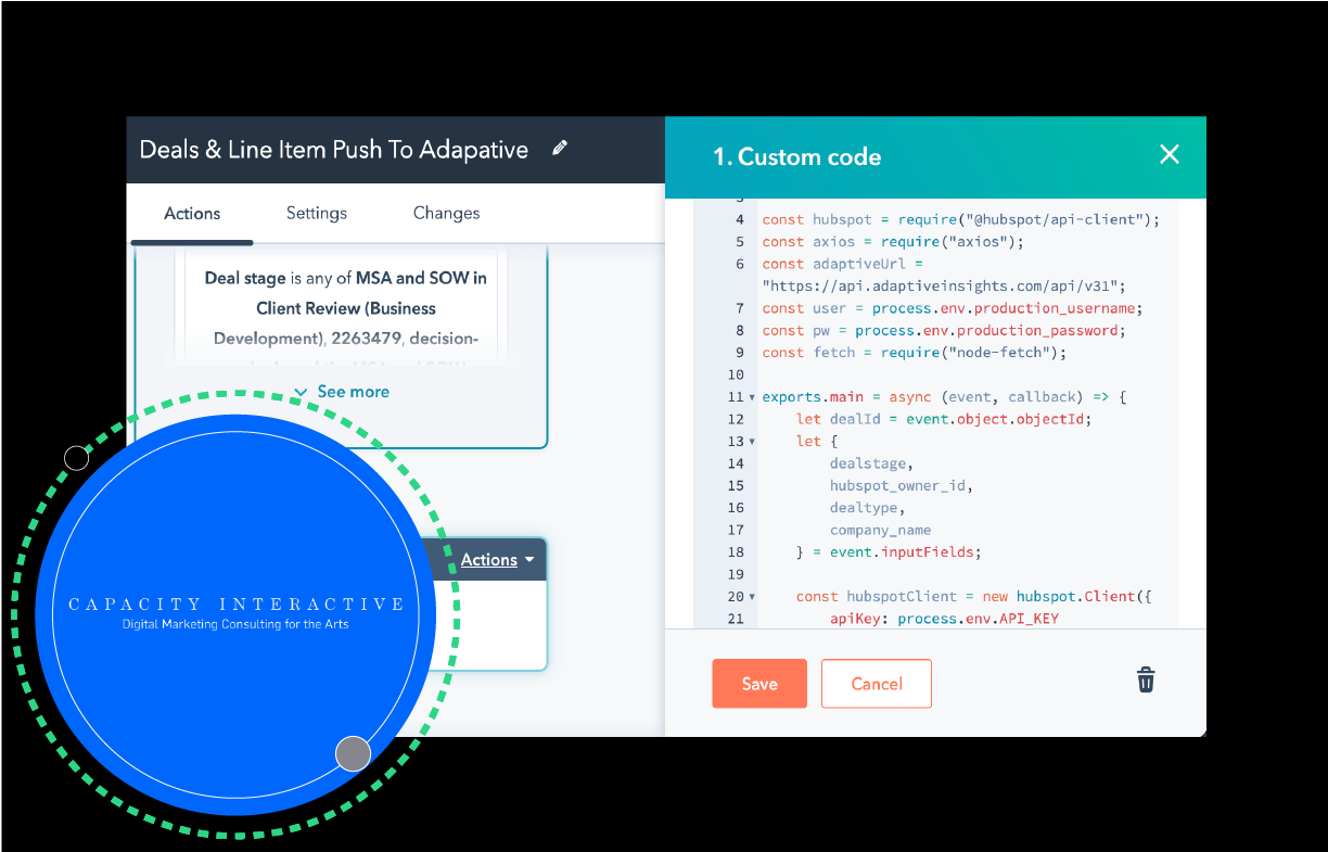 Capacity Interactive automates forecasting with Workday/Hubspot CRM Integration