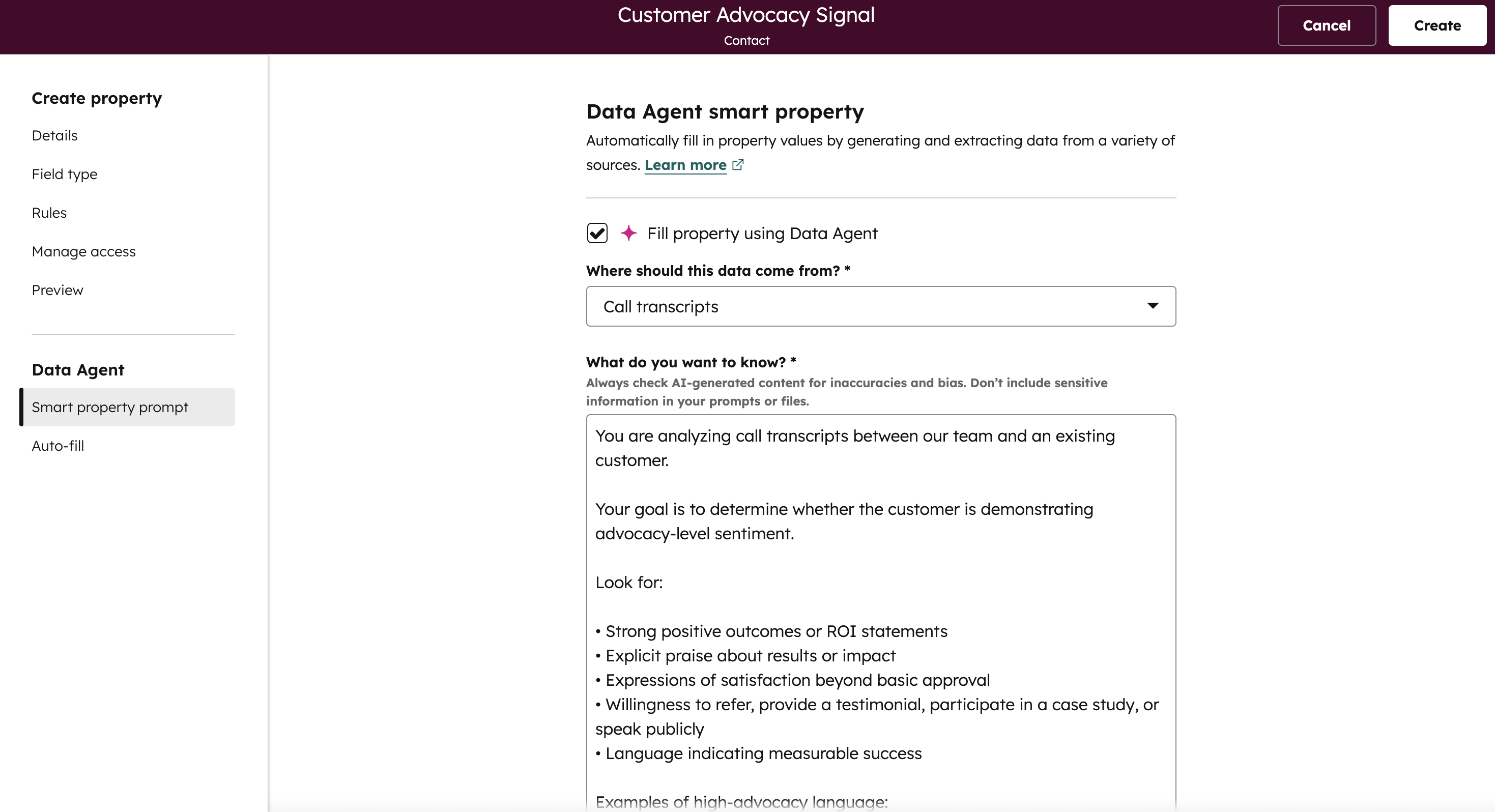 Customer Advocacy Signal