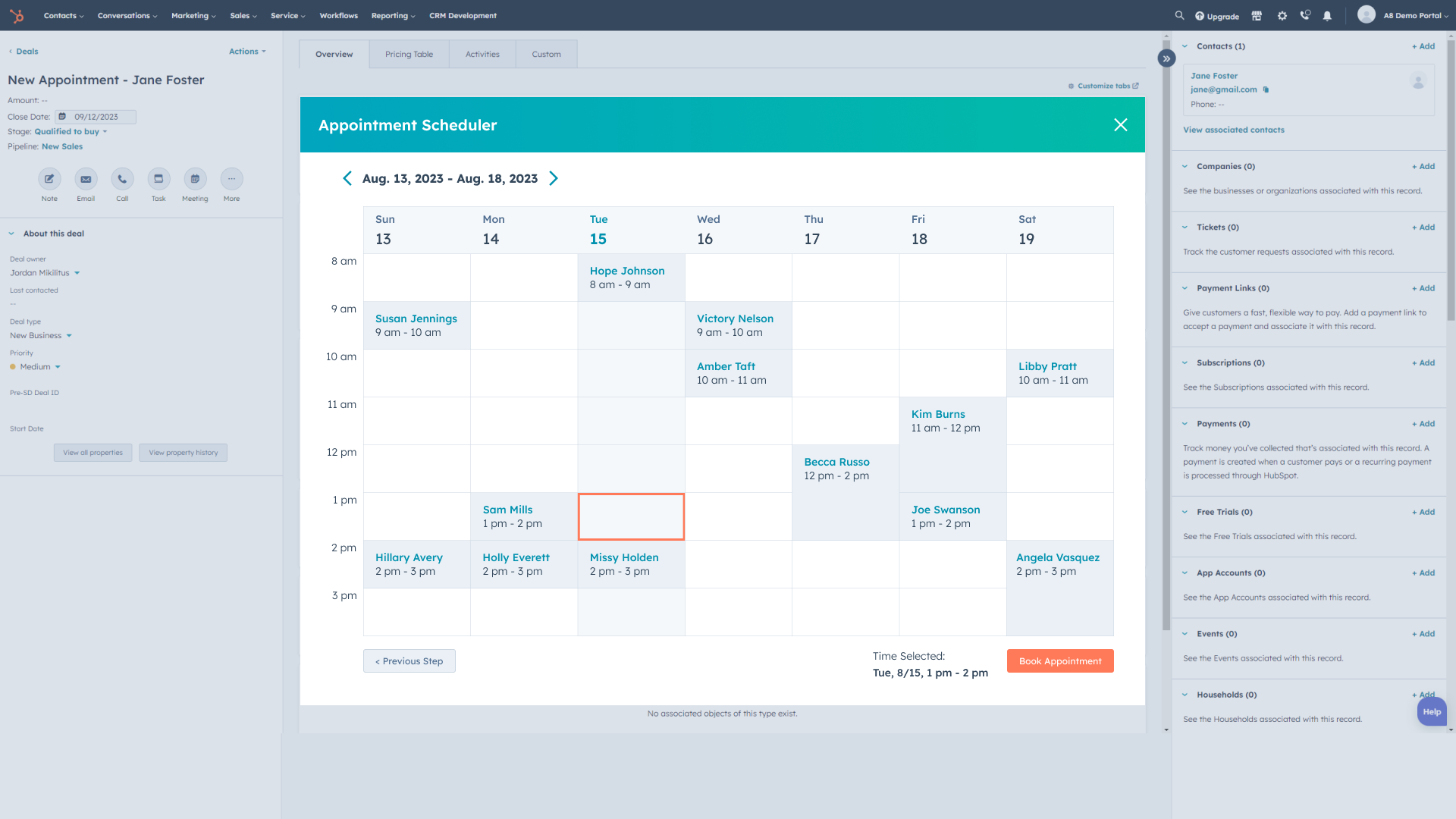 Deal_ Appointment Scheduler - 2 of 2 - Calendar View - Record (2)
