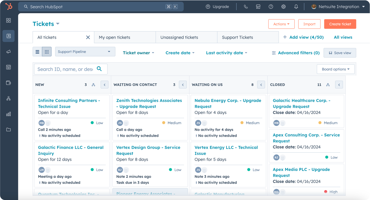 Ticket Pipeline in HubSpot