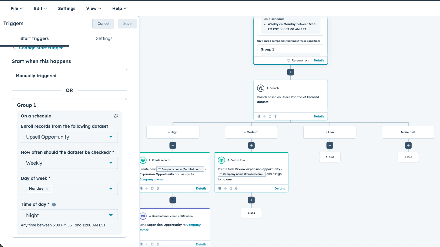 Upsell Opportunity Workflow