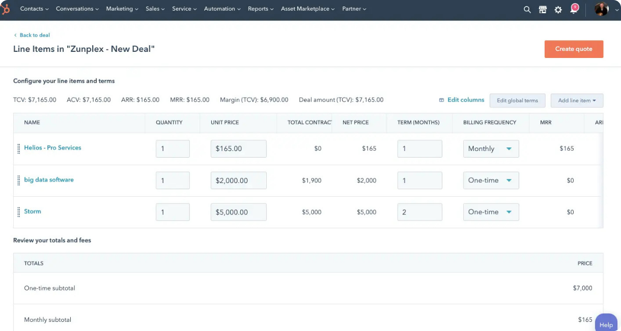 Comparison graphic showing limitations of HubSpot CPQ vs. advanced CPQ platforms