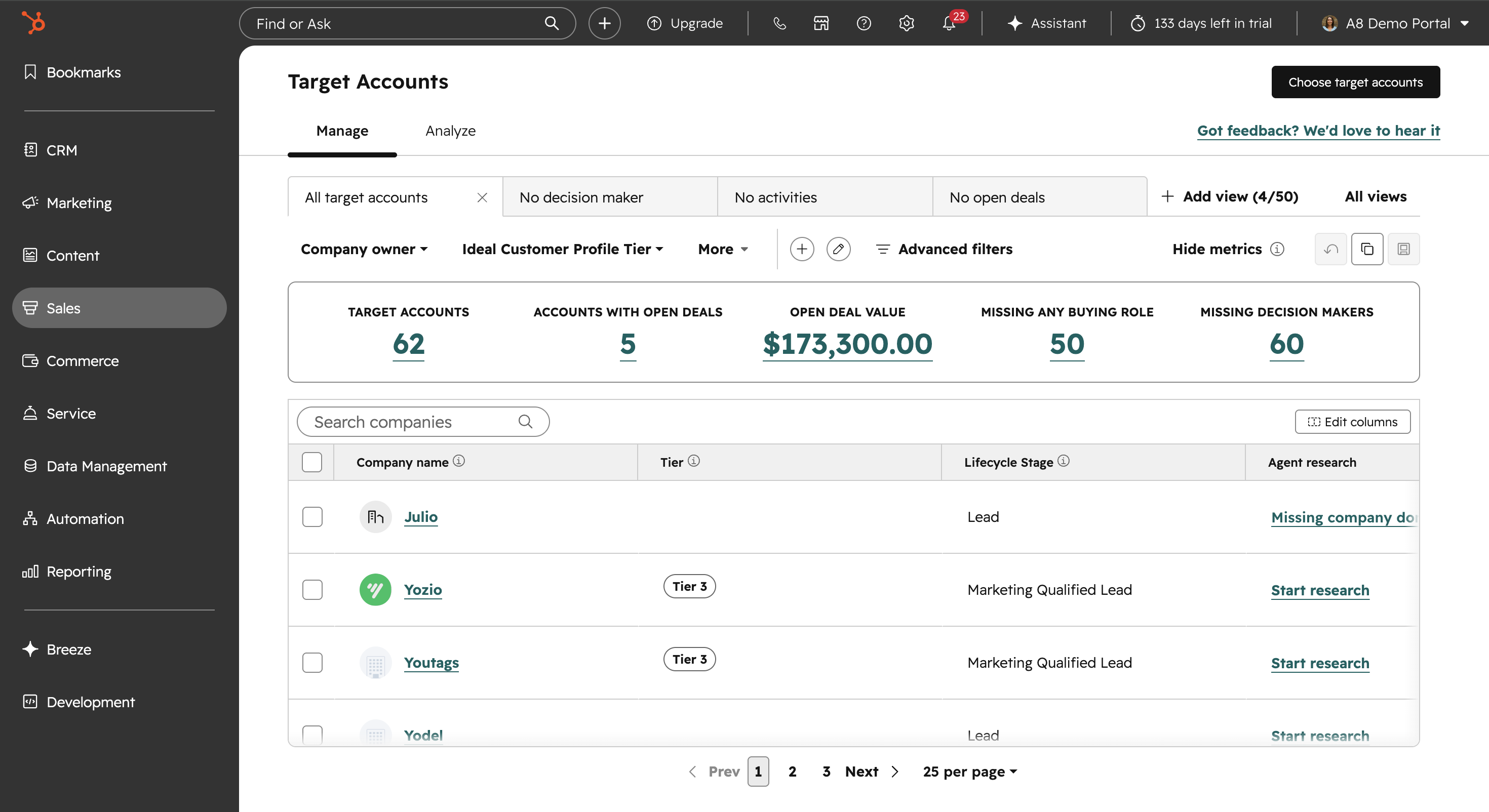 Target Accounts
